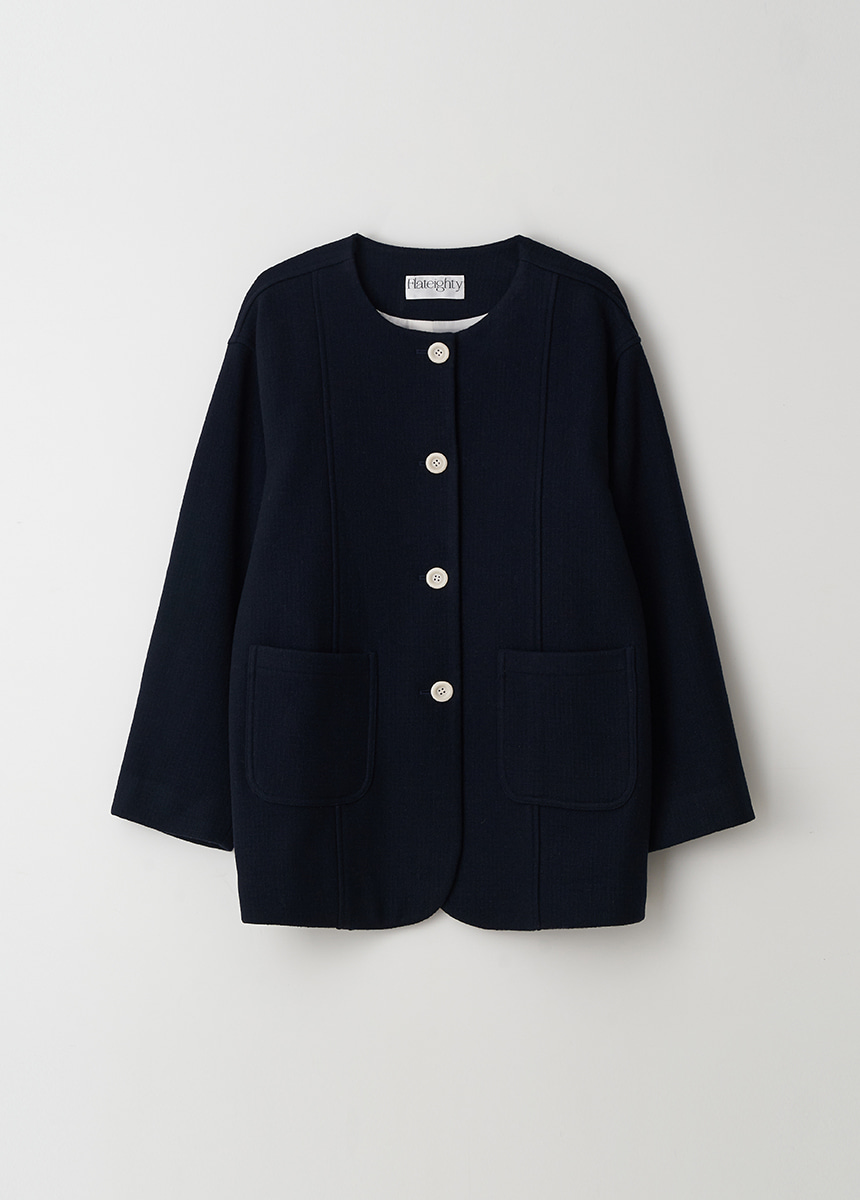 Basel Wool Jacket (Navy)