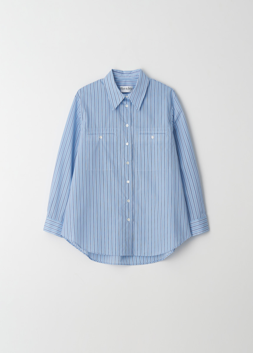 Abon Stripe Shirt (Blue)