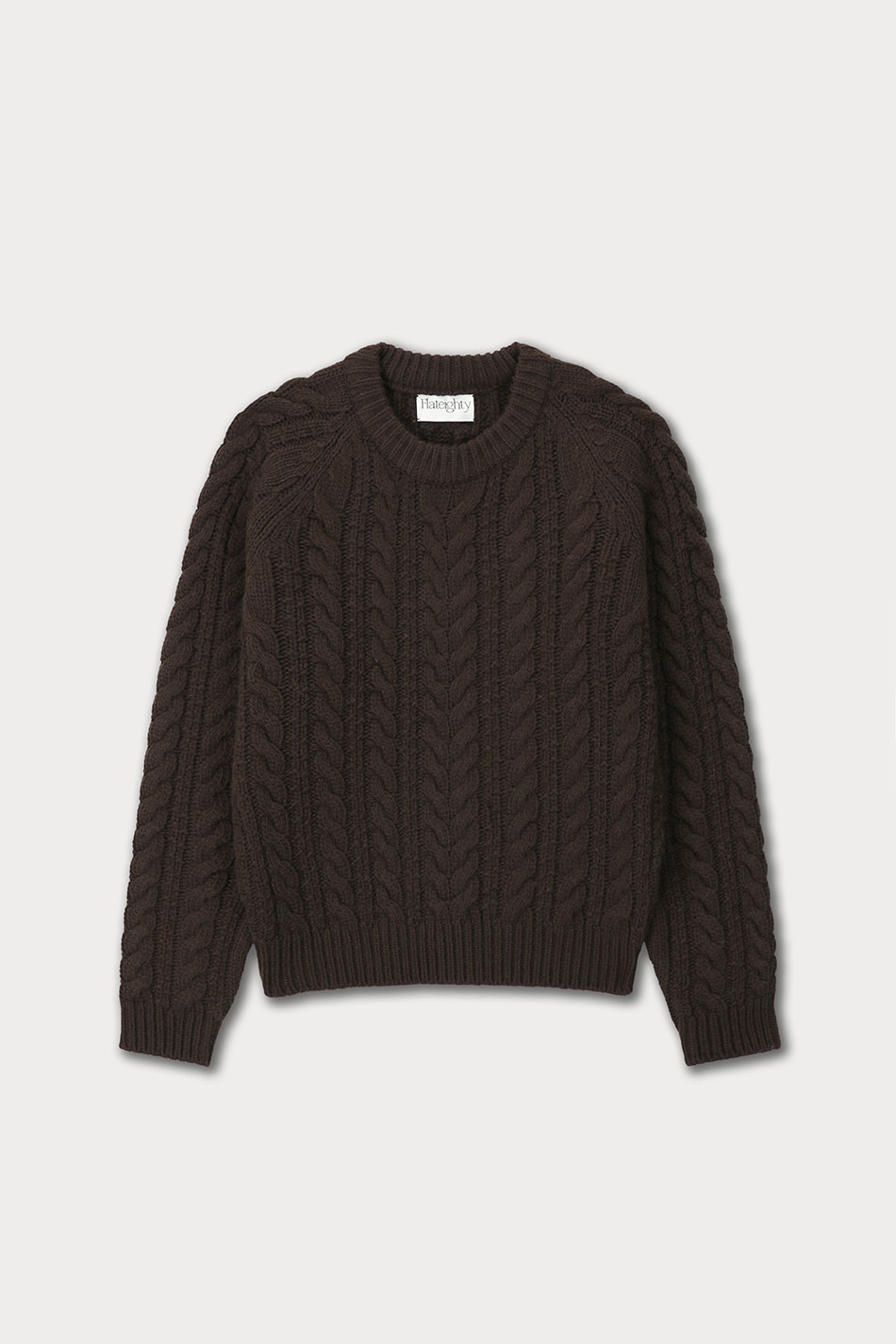 3rd / Cable Sweater (Chocolate)