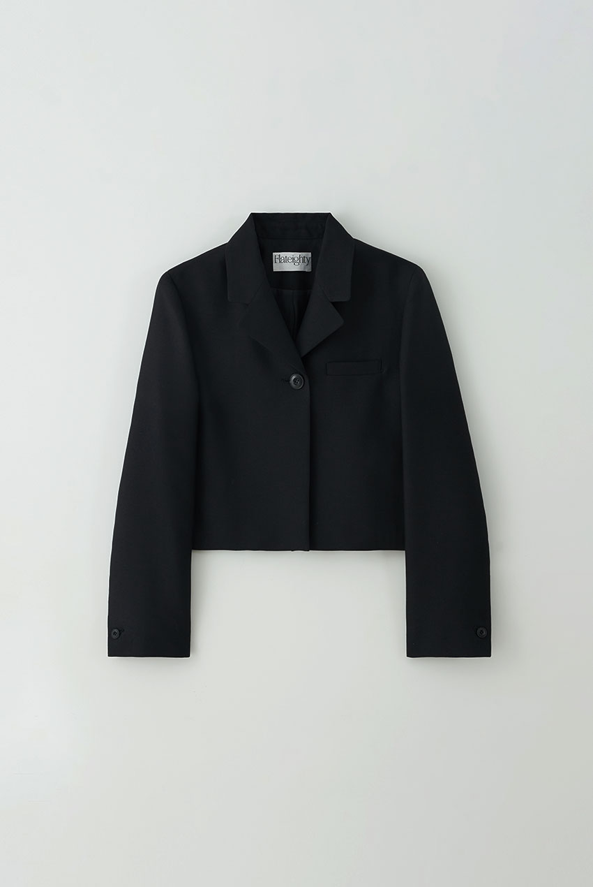 Wool Silk Jacket (Black)