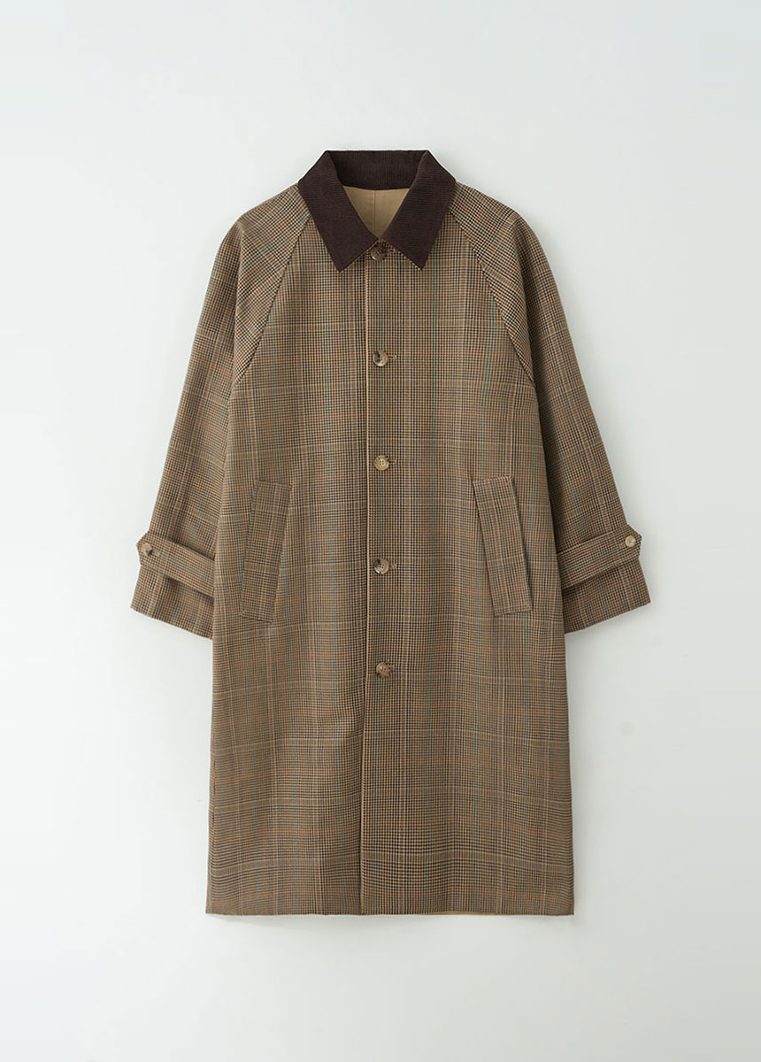 Reversible Check Trench (Beige)