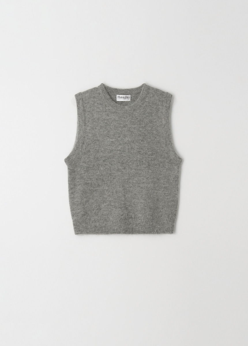 2nd/ Chunky Alpaca Vest (Grey)