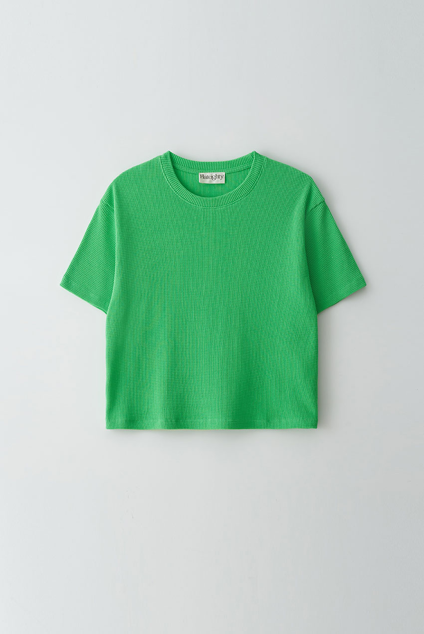 2nd/ Waffle T shirts (Apple Green)