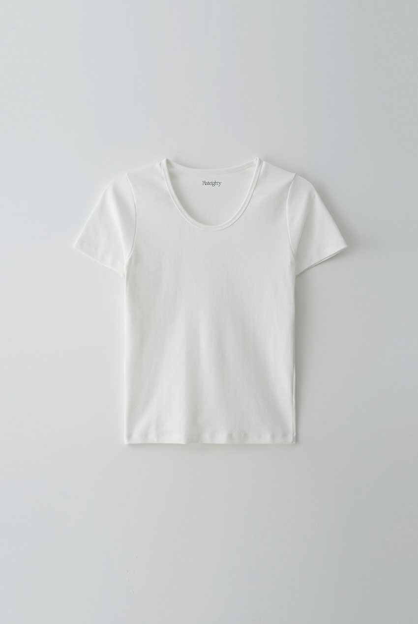 Scoop Neck T Shirts (White)